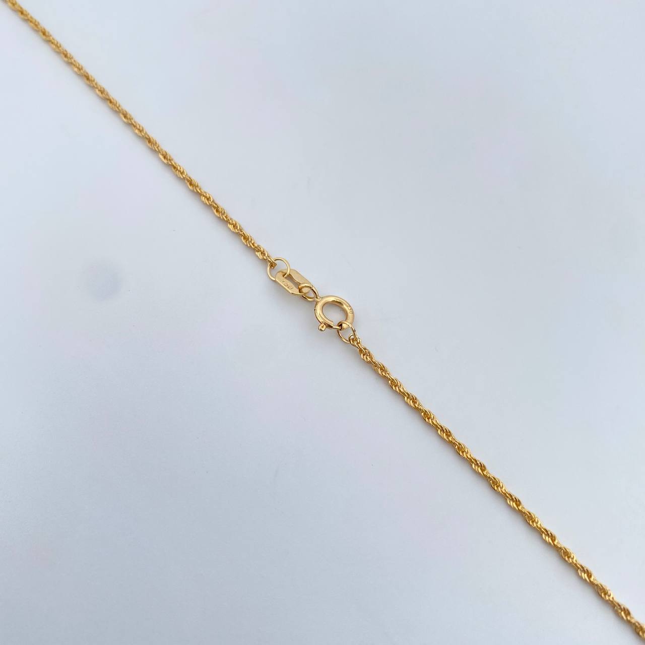 Set Cadena Lazo 1.15gr / 59.7cm / 1.2mm + Dije Herradura Caballo 0.5gr / 1.6cm Oro Amarillo 18K (Oferta) &