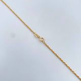 Set Cadena Lazo 1.15gr / 59.7cm / 1.2mm + Dije Herradura Caballo 0.5gr / 1.6cm Oro Amarillo 18K (Oferta) &