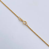 Set Cadena Lazo 1.15gr / 60cm / 1.2mm + Dije Sagrada Familia 0.6gr / 1.7cm Oro Amarillo 18K (Oferta) &