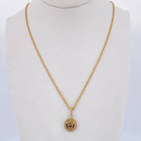 Set Cadena Lazo 1.15gr / 60cm / 1.2mm + Dije Corona RX 0.6gr / 1.8mc Troquelado  Oro Amarillo 18K (Oferta) &