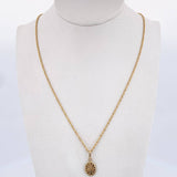 Set Cadena Lazo 0.95gr /49.7cm / 1.2mm + Dije Virgen Milagrosa 0.45gr / 1.8cm Oro Amarillo 18K (Oferta) &