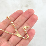 Rosario Virgen Milagrosa 7.45gr / 45cm / Tres Oros 18K
