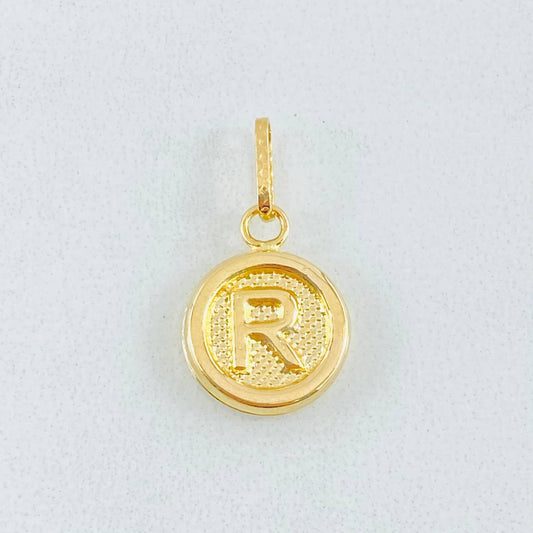 Dije Letra R 0.6gr / 1.9cm / Oro Amarillo 18K