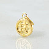 Dije Letra R 0.6gr / 1.9cm / Oro Amarillo 18K