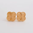 Topos Trebol Diamantado 5.1g / 12.3mm Oro Rosa 18K