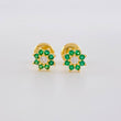 Topos Flor Ocho Petalos 0.85g / 6.3mm Oro Amarillo 18K