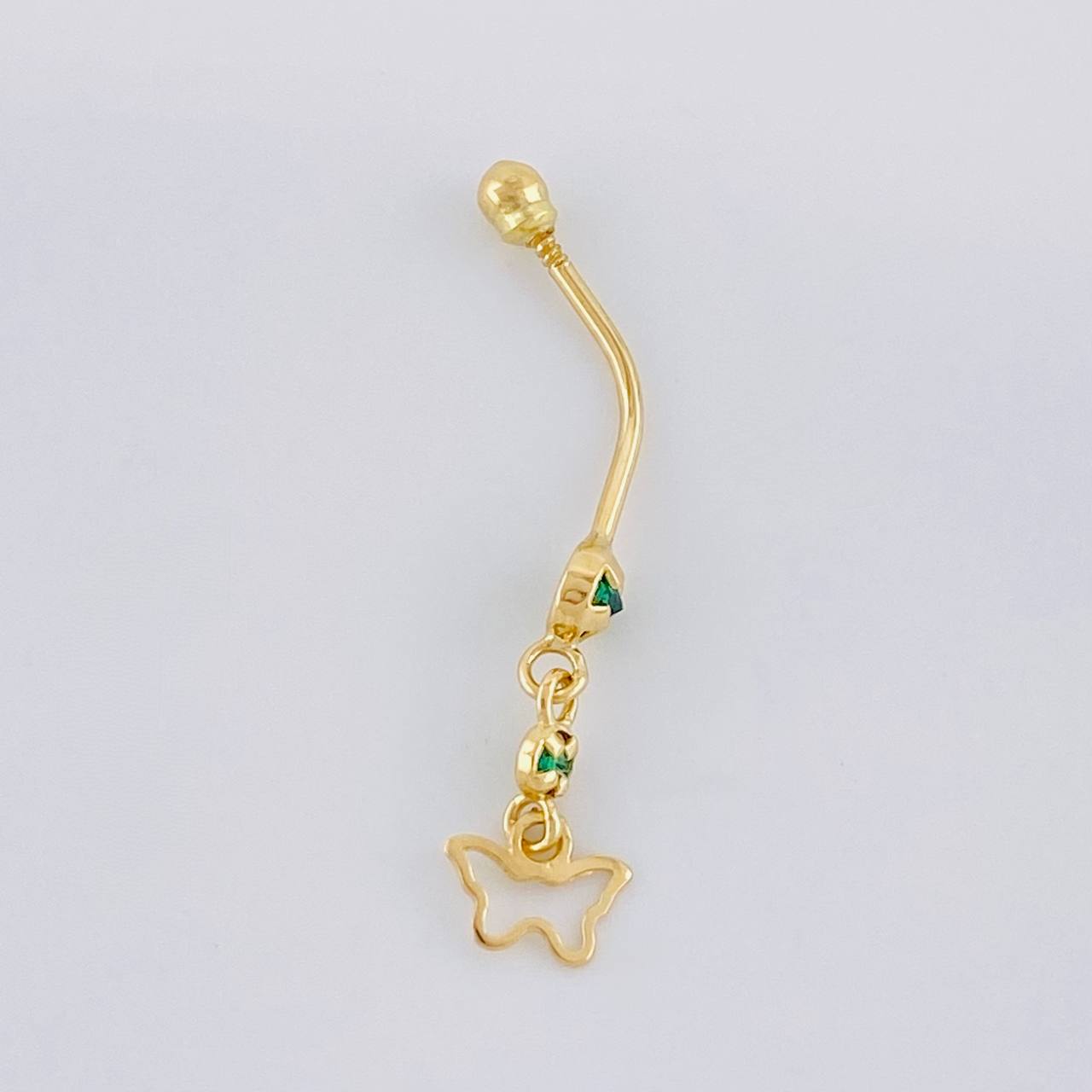 Piercing Mariposa Silueta Colgante 0.75g / 3.4cm Oro Amarillo 18K