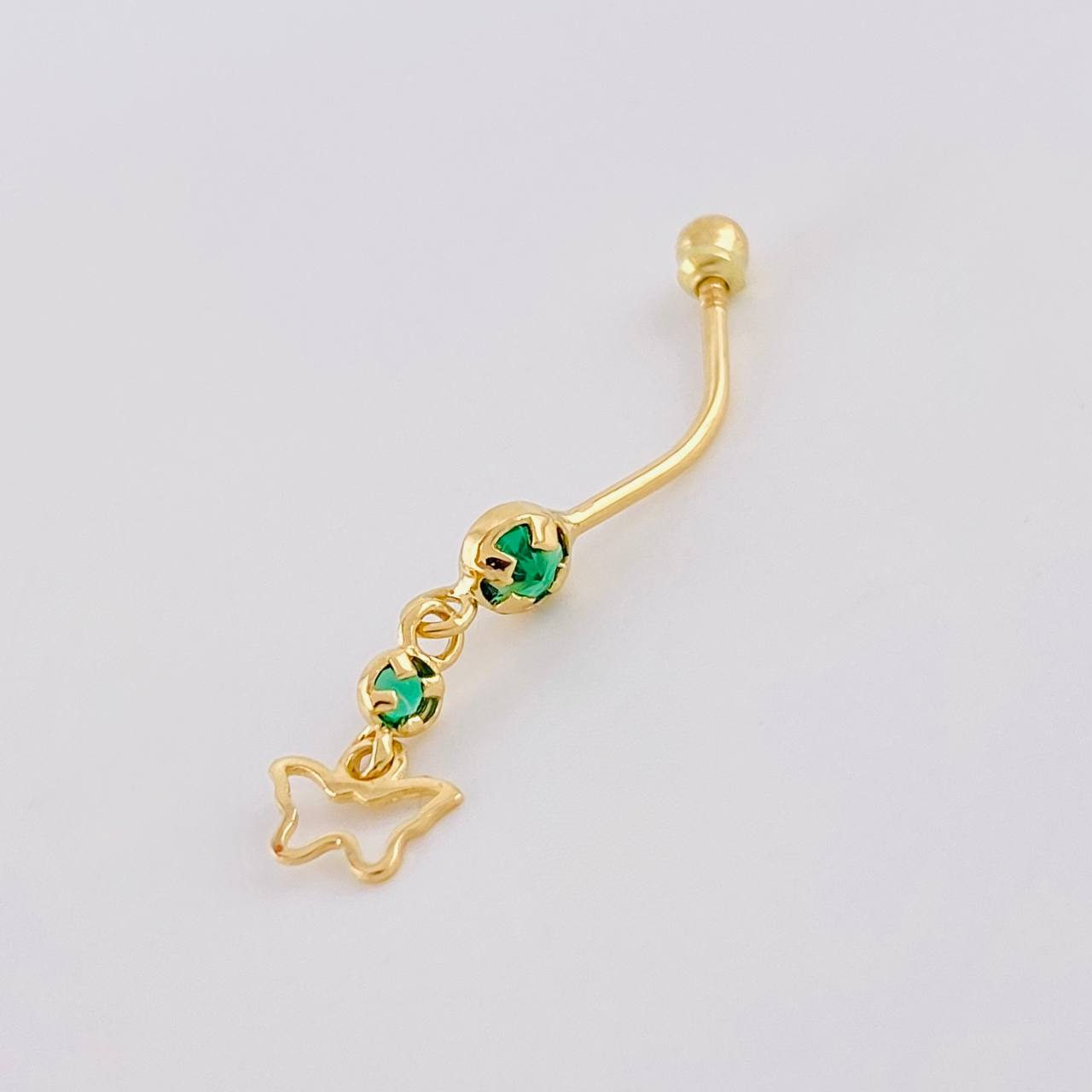 Piercing Mariposa Silueta Colgante 0.75g / 3.4cm Oro Amarillo 18K