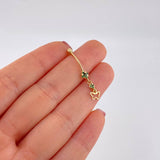 Piercing Mariposa Silueta Colgante 0.75g / 3.4cm Oro Amarillo 18K