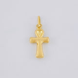 Dije Cruz Lisa Egipcia 0.35g / 1.8cm Oro Amarillo 18K