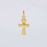 Dije Cruz Lisa Egipcia 0.35g / 1.8cm Oro Amarillo 18K