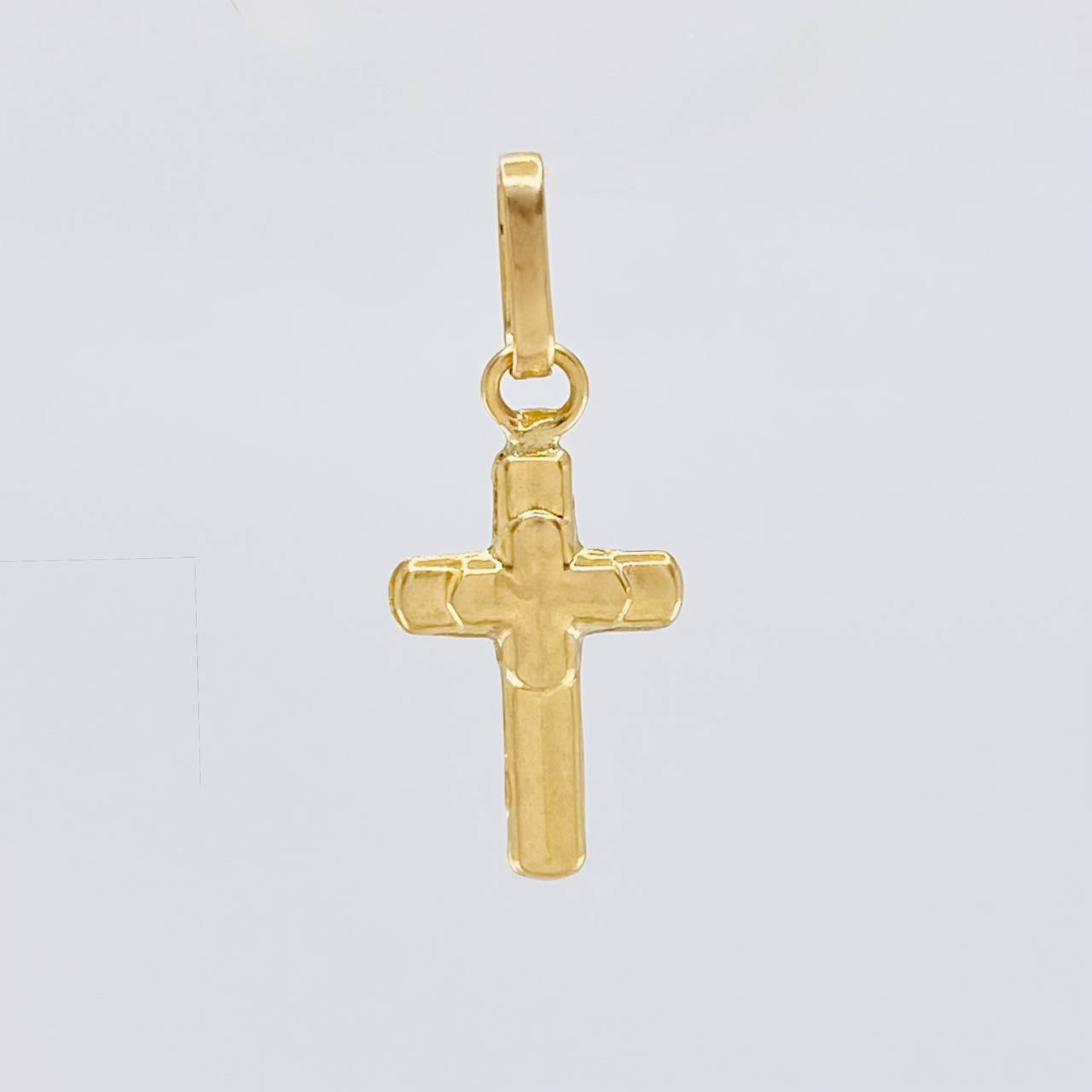Dije Cruz Doble 0.35g / 2cm Oro Amarillo 18K