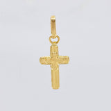 Dije Cruz Doble 0.35g / 2cm Oro Amarillo 18K