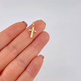 Dije Cruz Doble 0.35g / 2cm Oro Amarillo 18K