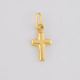 Dije Cruz Lisa 0.15g / 1.4cm Oro Amarillo 18K
