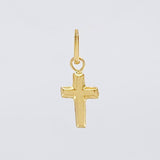 Dije Cruz Lisa 0.15g / 1.5cm Oro Amarillo 18K