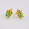 Topos Tortuga Esmeraldas 44pts 2.85gr / 1.4cm / Oro 18K