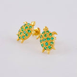 Topos Tortuga Esmeraldas 44pts 2.85gr / 1.4cm / Oro 18K