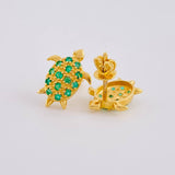 Topos Tortuga Esmeraldas 44pts 2.85gr / 1.4cm / Oro 18K