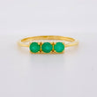 Anillo Trinity 1.95gr T7 Esmeraldas 36pts Oro Amarillo (Joya)