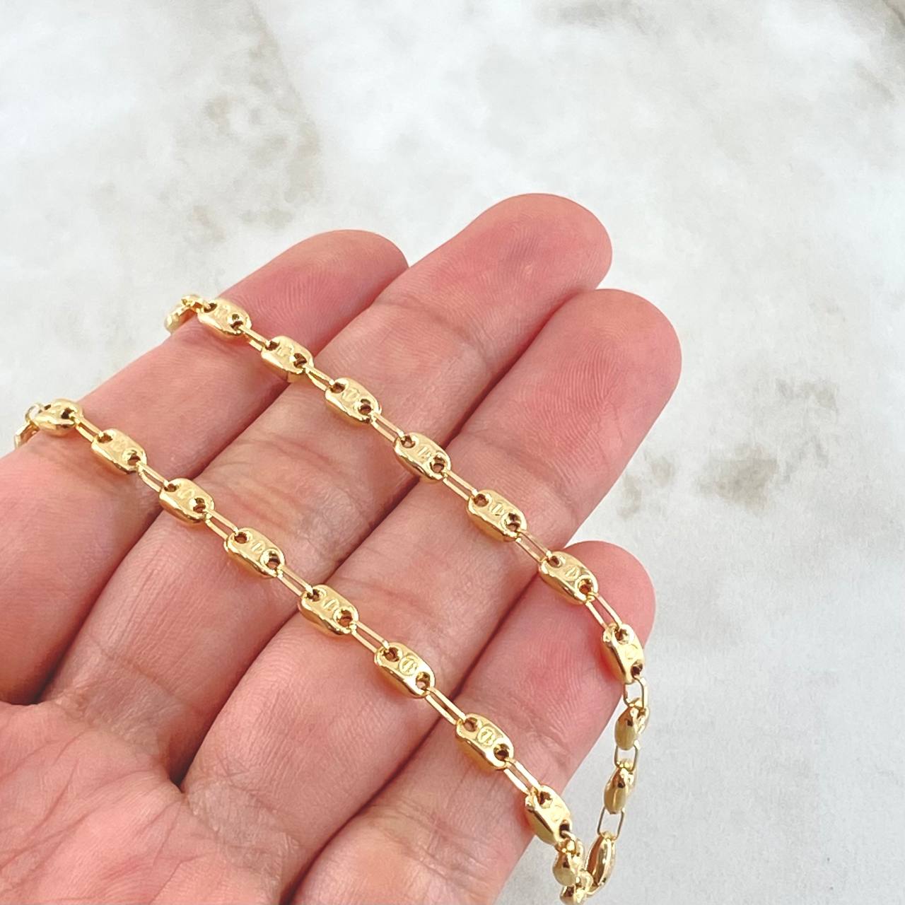 Cadena GC Rustica Tornillo 9.55gr / 65cm / Oro 18K