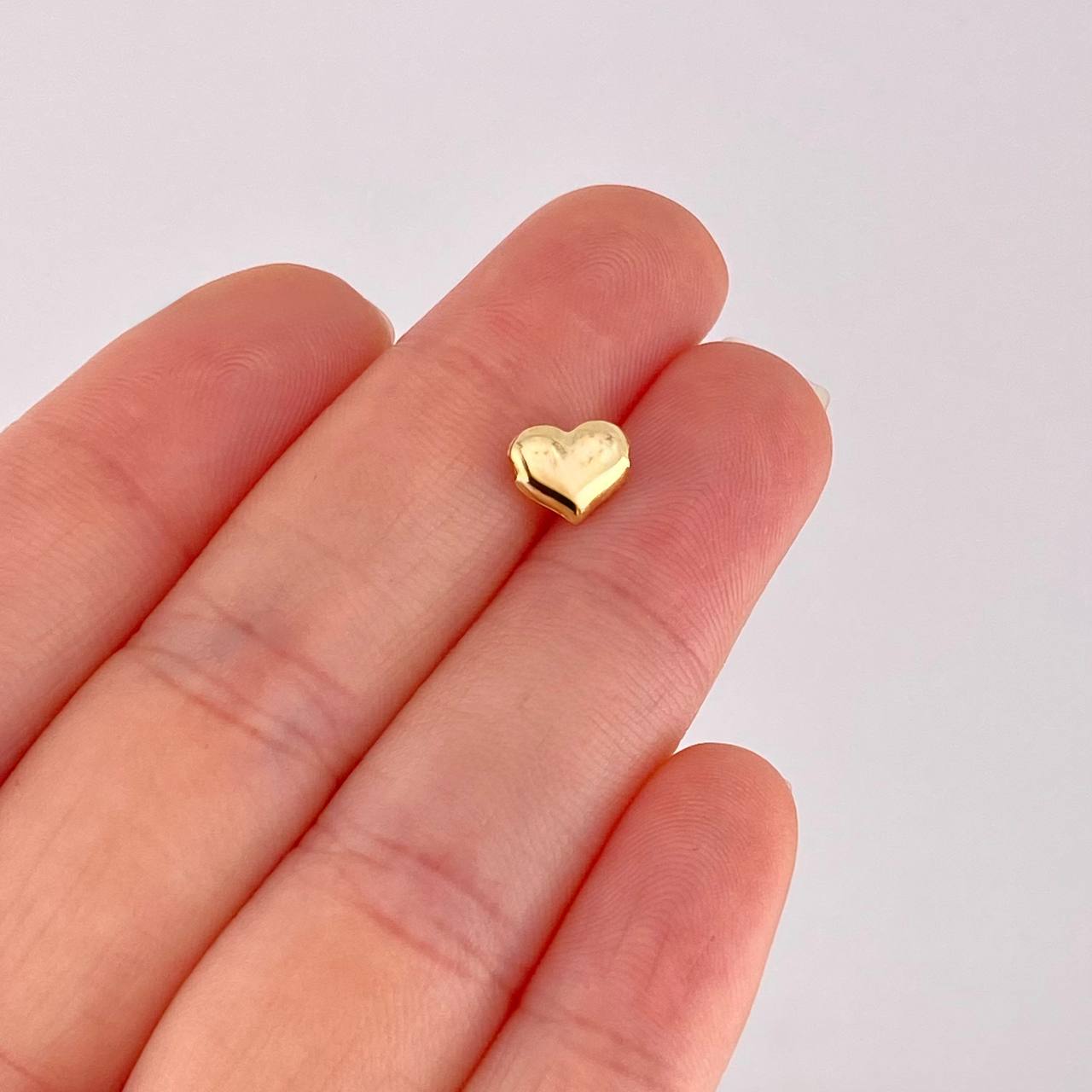 Herraje Corazón 0.15g / 0.8cm Oro Amarillo 18K
