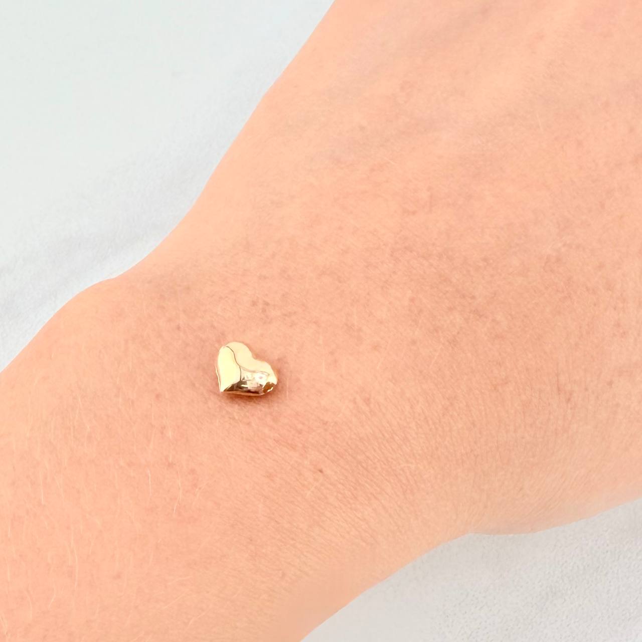 Herraje Corazón 0.15g / 0.8cm Oro Amarillo 18K