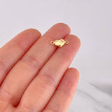 Herraje Corazón 0.2g / 1.3cm Oro Amarillo 18K