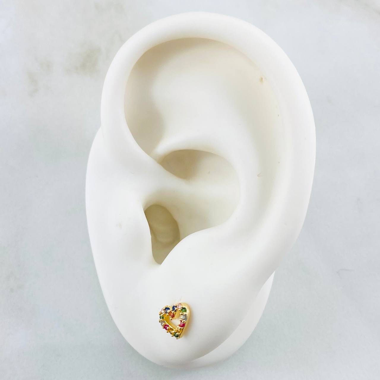 Topos Corazon 0.8gr / Oro Amarillo 18K