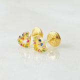 Topos Corazon 0.8gr / Oro Amarillo 18K