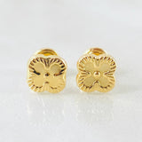 Topos Trebol 0.8gr / 7.2mm Oro Amarillo 18K