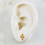 Topos Flor Trio 0.8gr / Tres Oros 18K *