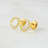 Topos Circulo 0.8gr / Oro Amarillo 18K *