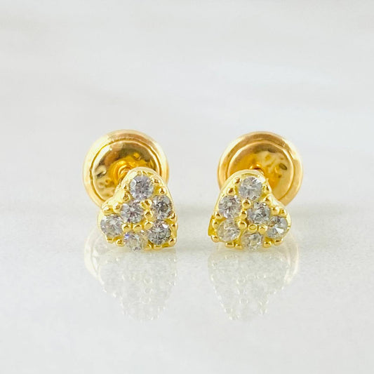 Topos Corazon 0.95gr / Oro Amarillo 18K