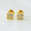 Topos Flor Trebol 1.1gr / Oro Amarillo 18K
