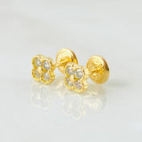 Topos Flor 1.1g / 5.2mm Oro Amarillo 18K