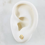 Topos Flor 1.1g / 5.2mm Oro Amarillo 18K