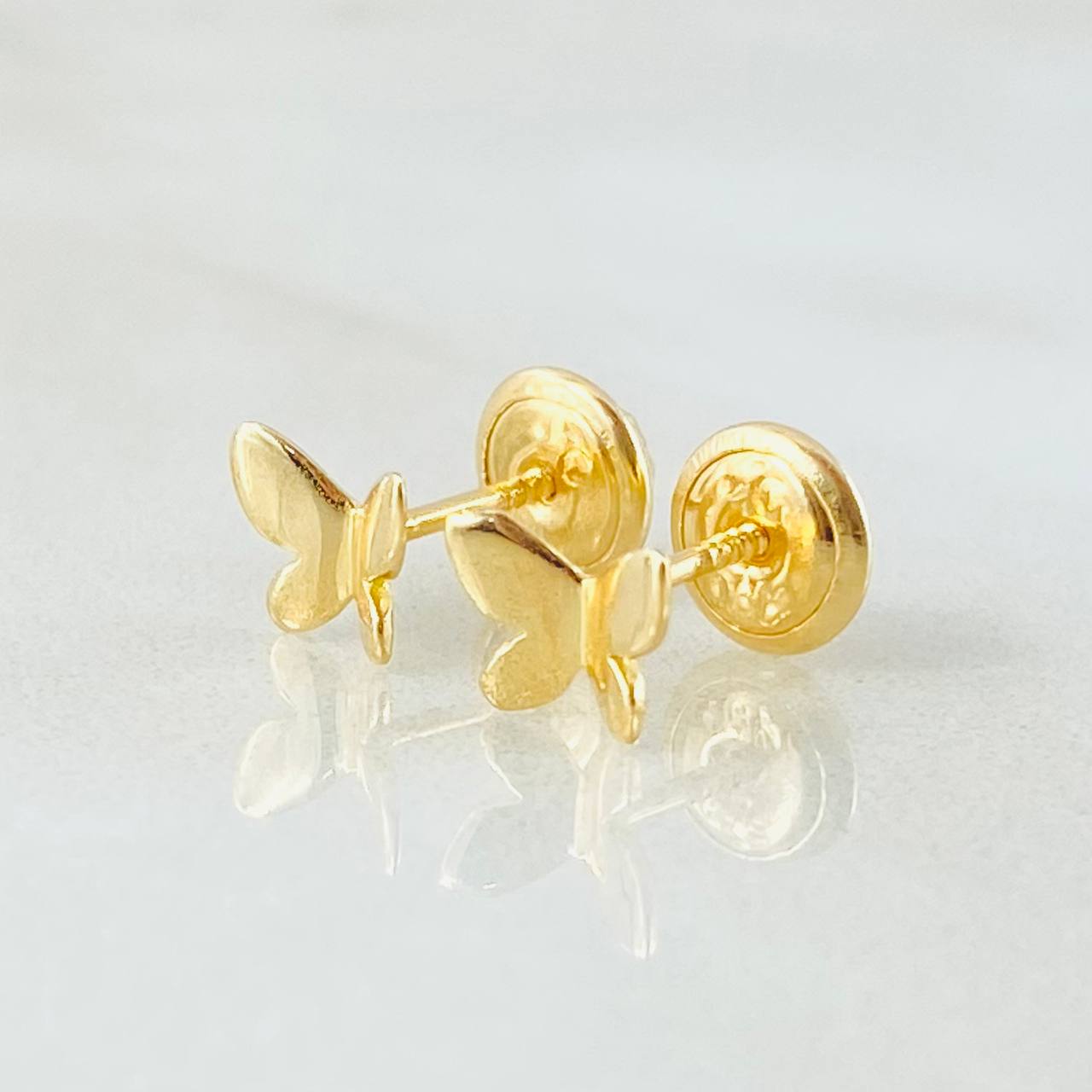 Topos Mariposa 0.7gr / Oro Amarillo 18K