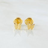 Topos Mariposa 0.65gr / Oro Amarillo 18K