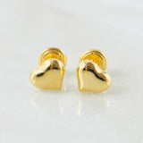 Topos Corazon 0.65gr / Oro Amarillo 18K