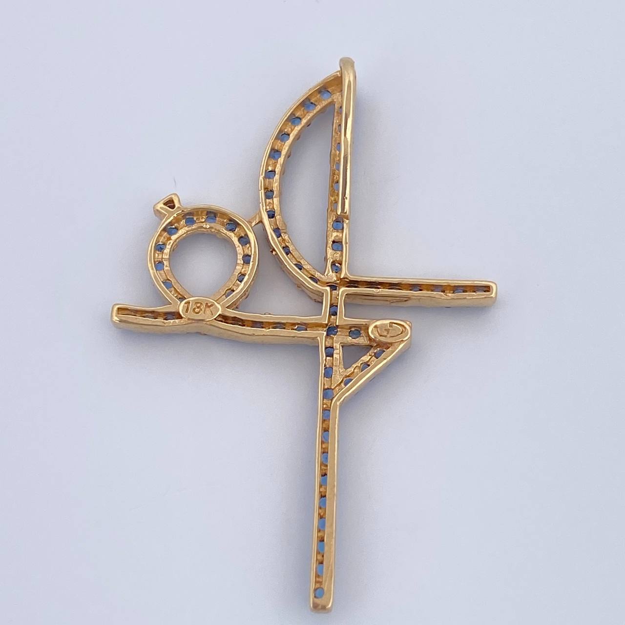 Dije Cruz Fe 3.05gr / 3.8cm / Oro 18K $