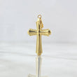 Dije Cruz Bordeada 0.95gr / 3cm / Oro Amarillo 18K