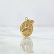 Dije Sagrado Corazón De Jesús 0.75gr / 2.1cm / Mate - Cargador Liso Oro Amarillo 18K