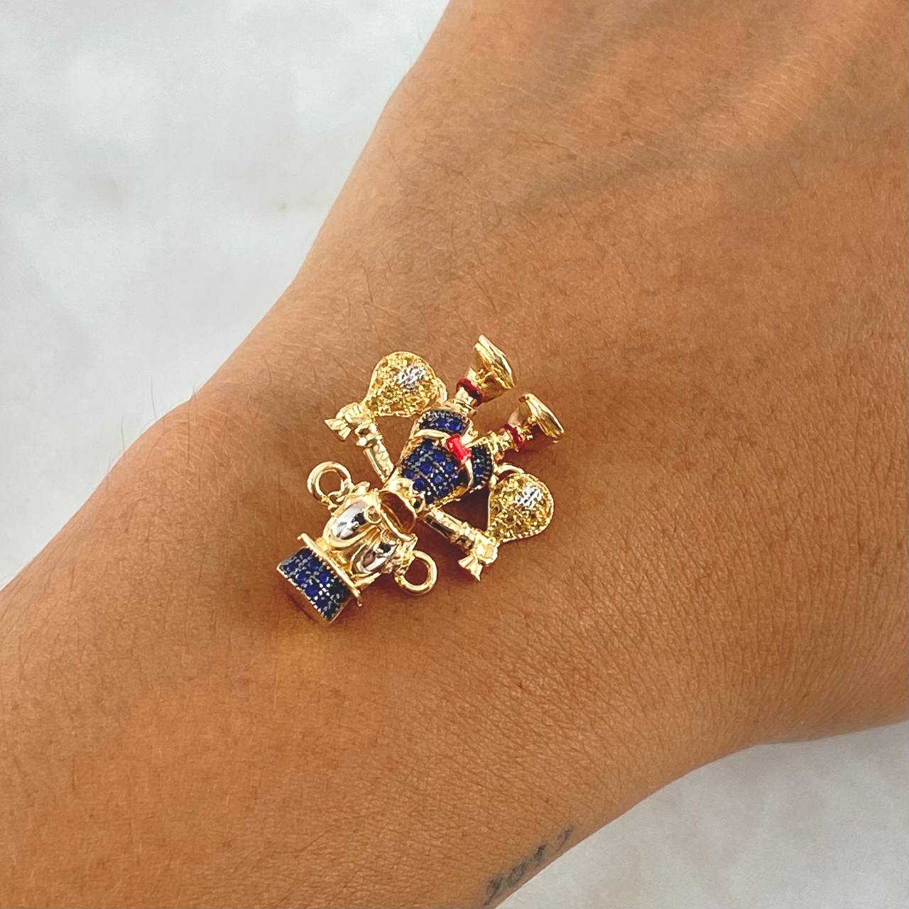 Herraje Pato 5.7gr / 2.5cm / Oro 18K