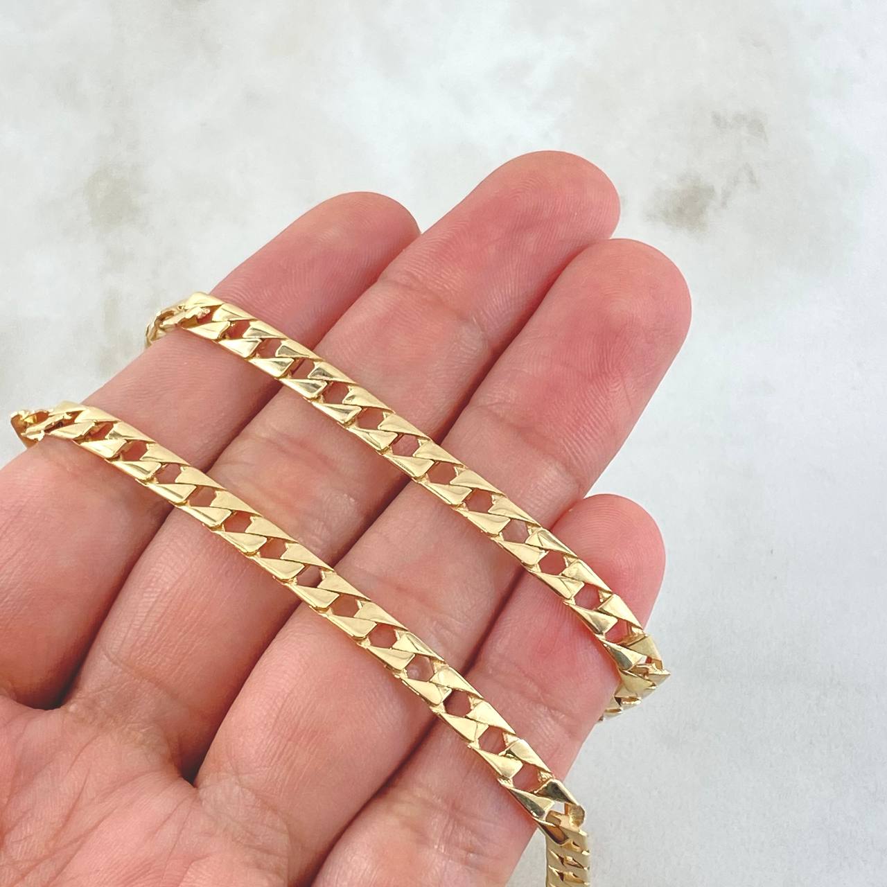 Cadena Panzer 24.9gr / 60cm / Oro Amarillo +1 18K *