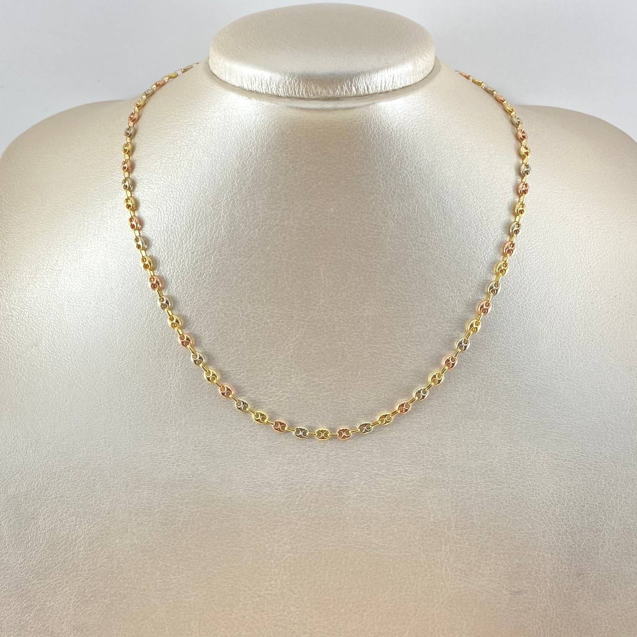 Cadena GC6.9gr / 42,5cm / 3.4mm Tres Oros 18K ©