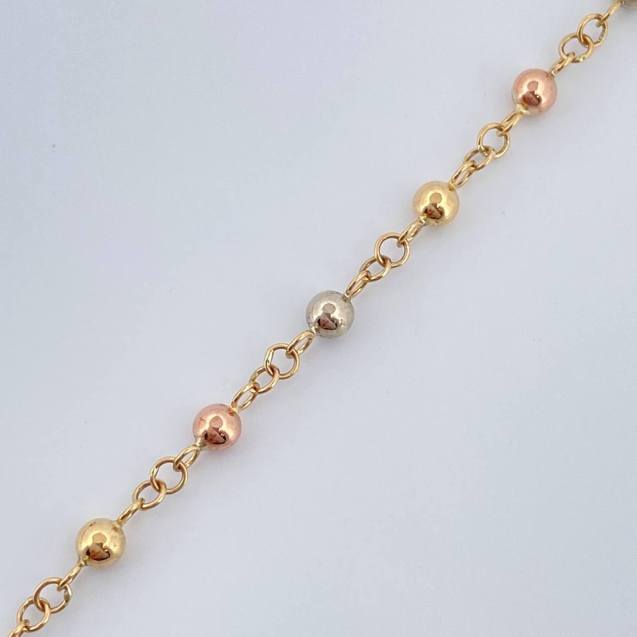 Rosario Virgen Milagrosa 6.4gr / 60cm / Tres Oros 18K &
