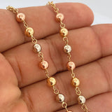 Rosario Virgen Milagrosa 12.6gr / 60cm / Tres Oros 18K &