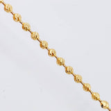 Cadena Militar 17.75gr / 60cm / 3mm Oro Amarillo Nac.Esp. 18K ©