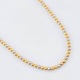 Cadena Gargantilla Militar Lisa 2.75gr / 45cm / 3mm Tres Oros +3 18K ©